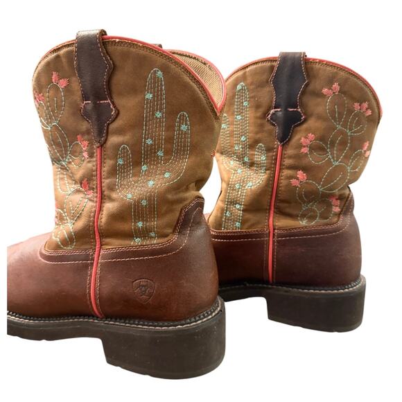 Ariat Fatbaby Heritage Cactus Boots Women’s 8 Cowgirl Western Workwear Rodeo - Picture 5 of 14